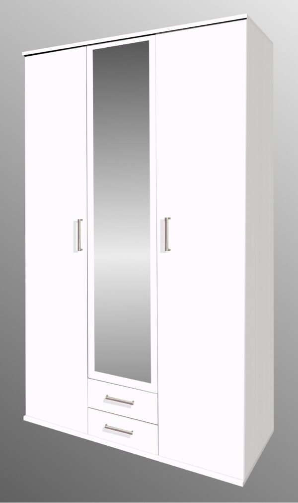 Kleiderschrank 3 türig mit Spiegel