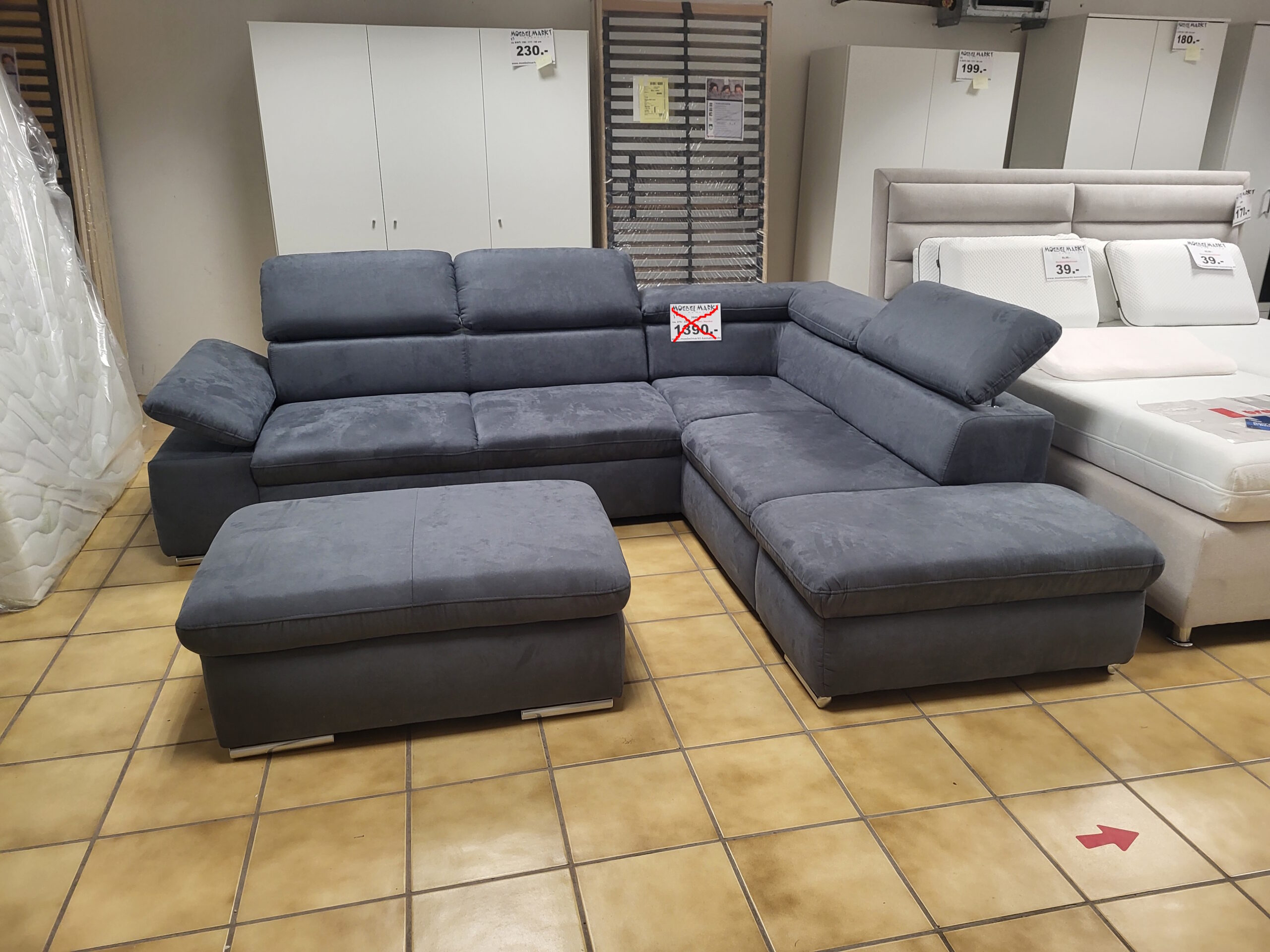 Ecksofa inkl. Hocker – Bild 2