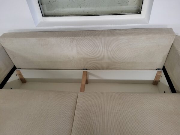 3-Sitzer mit Schlaffunktion und Federkern. – Bild 2