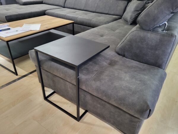 Beistelltisch Metall schwarz matt lackiert. – Bild 2