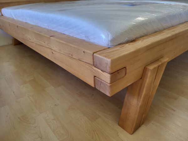 Balkenbett Fichte massiv – Bild 5