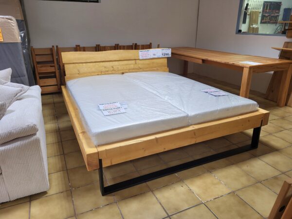 Balkenbett Fichte massiv – Bild 2