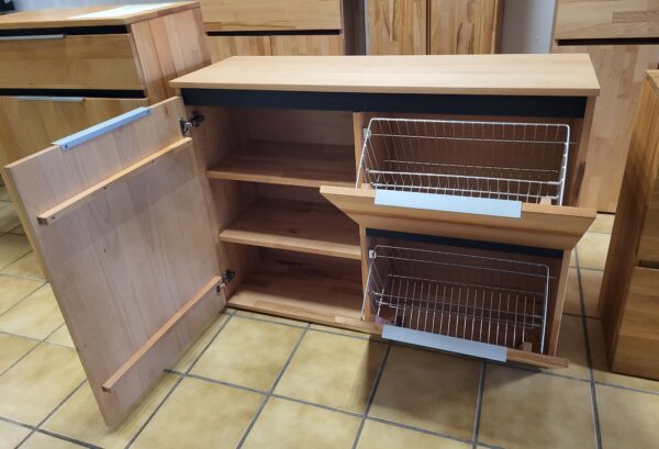 Schuhschrank Kernbuche massiv – Bild 3