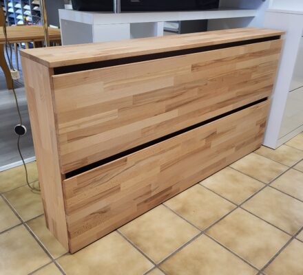 Hänge-Schuhschrank Kernbuche massiv