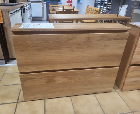 Hängeschuhschrank Eiche massiv