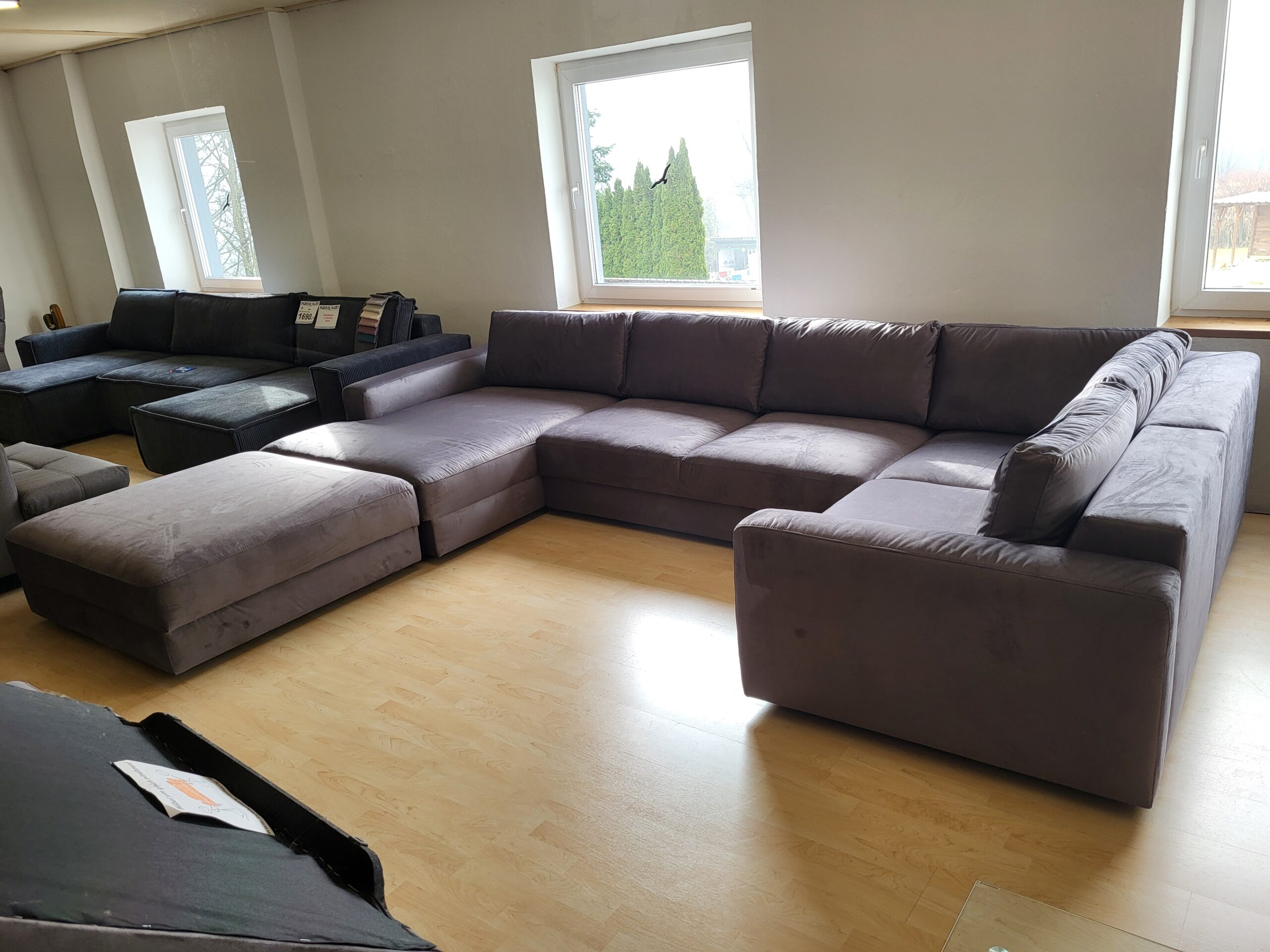MEGA U - Couchgarnitur XXXL inkl. Hocker – Bild 2