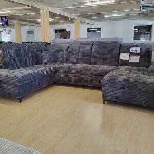 MEGA - U-Couchgarnitur XXL, Komfort - Sitzhöhe 47 cm