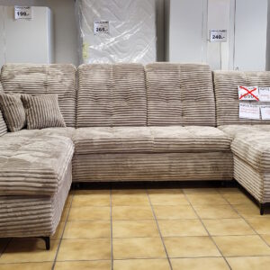 MEGA – U-Couchgarnitur XXL, Komfort – Sitzhöhe 47 cm – Bild 3